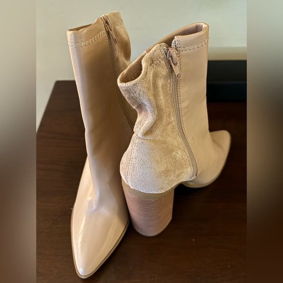 LULUS Essex Light Nude Mid-Calf Booties NWOT Please review pictures. - Picture 5 of 8
